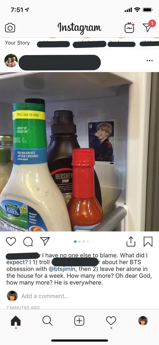 Postingan ayah Molly.