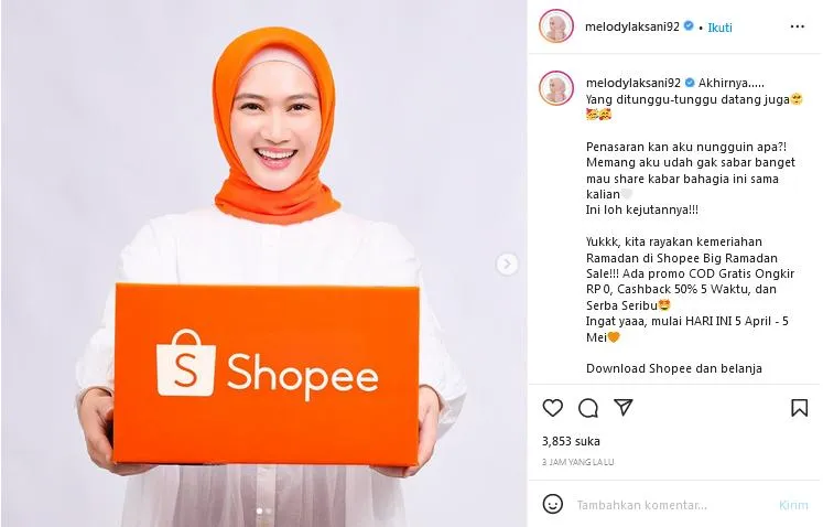 Credit via Instagram/melodylaksani92