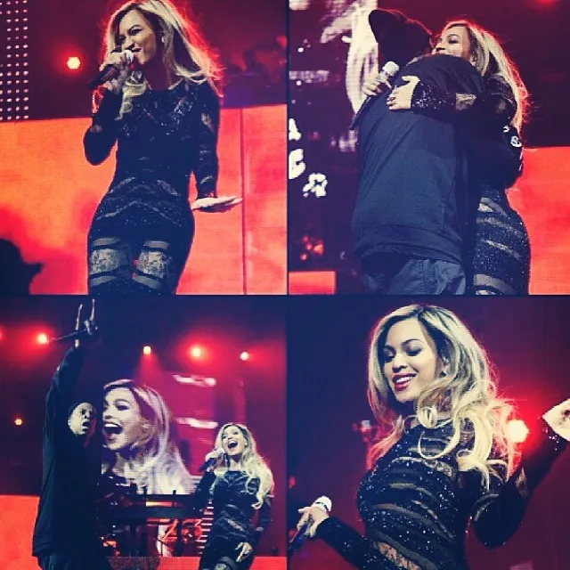 Beyonce jadi tamu kejutan di konser Jay Z. ©Instagram/Beyonce