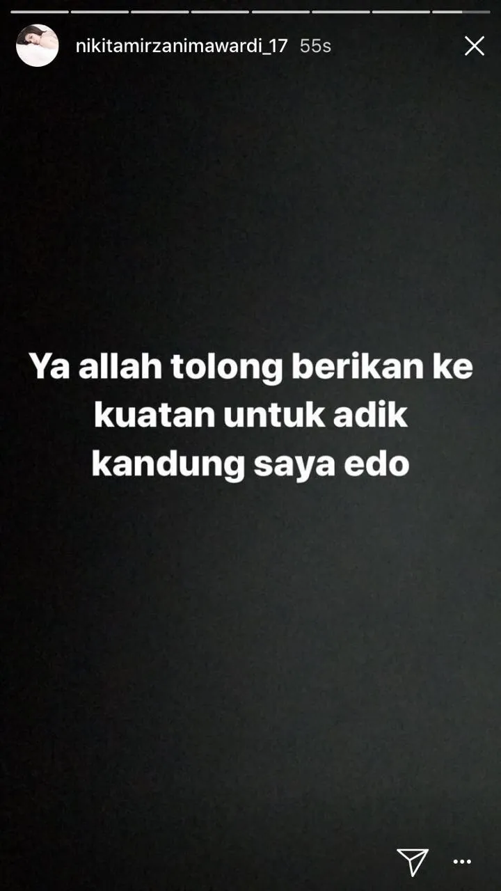 Postingan ig stories Nikita Mirzani. cr: instagram.com/nikitamirzanimawardi_17