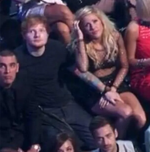 Ed Sheeran dan Ellie Goulding @ dailymail.co.uk