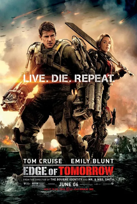 Poster terbaru EDGE OF TOMORROW @foto: Warner Bros. Pictures 