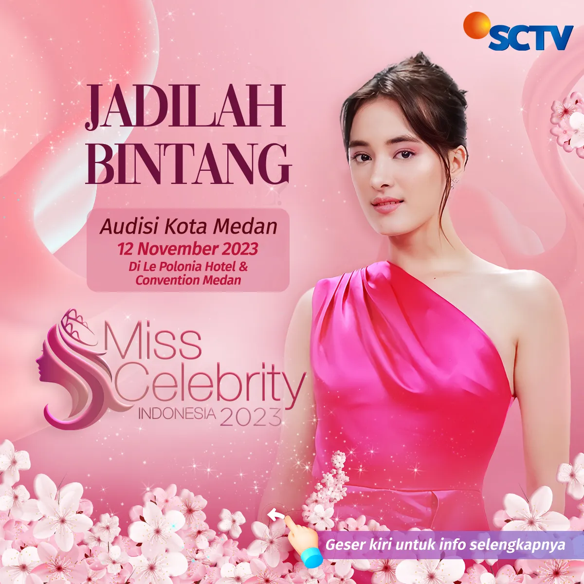 Audisi Offline Miss Celebrity Indonesia 2023 di Medan (Credit Foto: KLY)