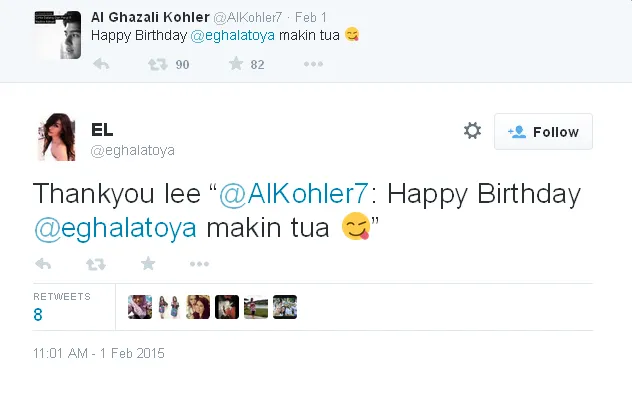 Le, panggilan sayang Egha untuk Al? :) / © Twitter