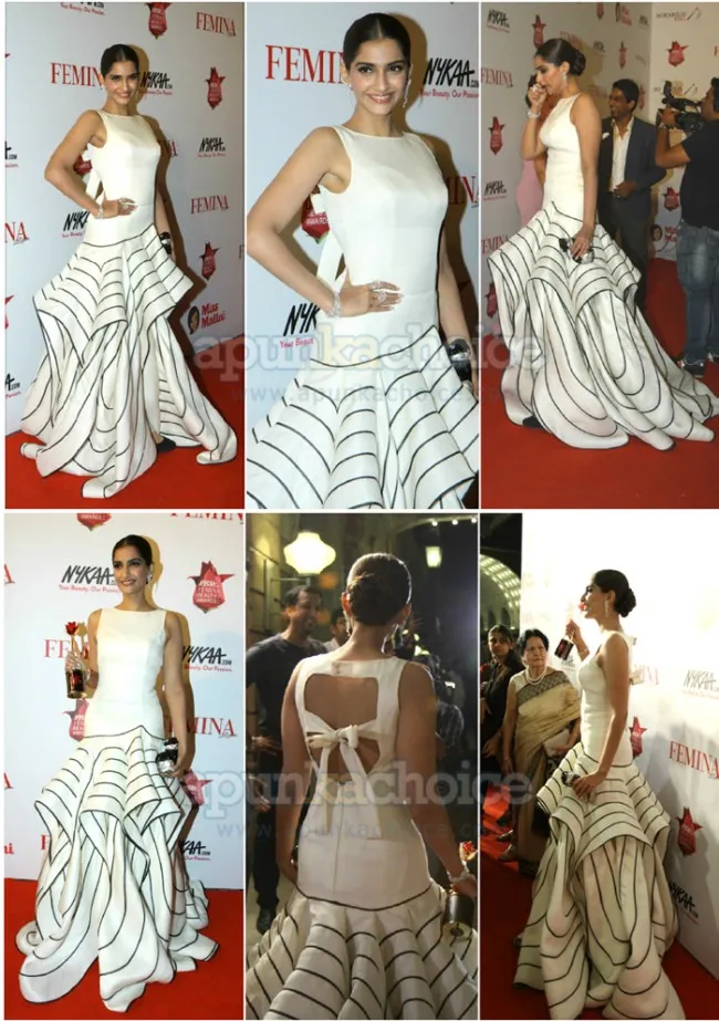 Sonam Kapoor tampil seksi badai. @apunkachoice