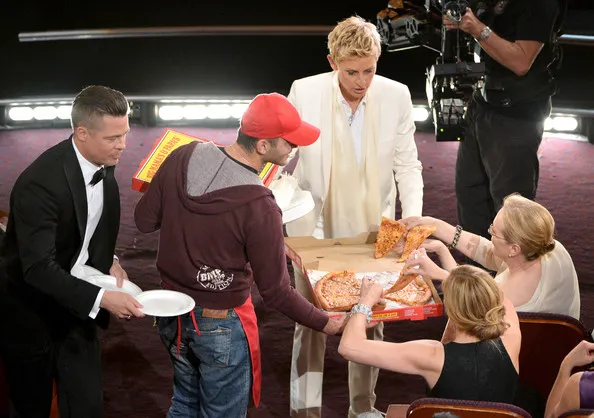 Kejutan pizza di Oscar 2014