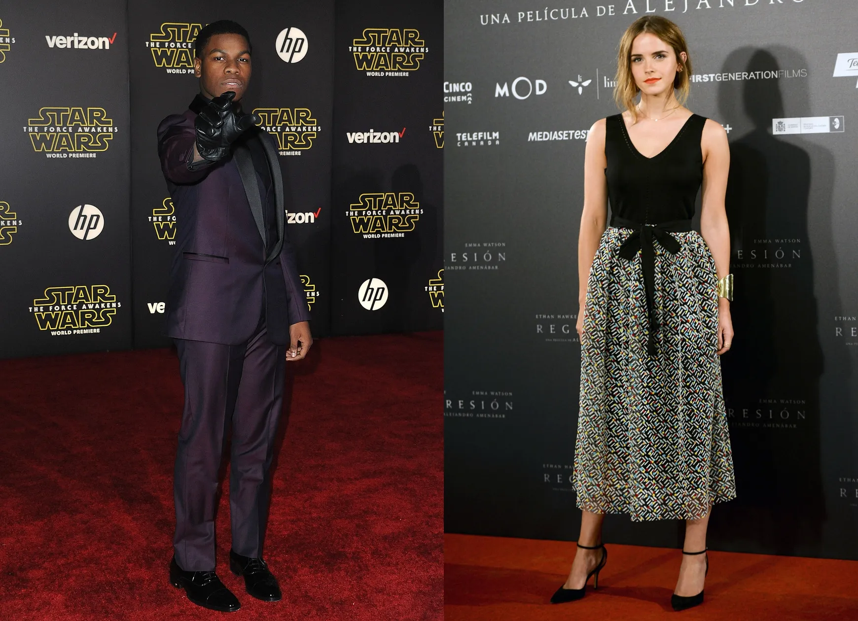 Emma Watson dan John Boyega masuk list sosok berpengaruh Forbes di bawah 30 tahun. ©Splash