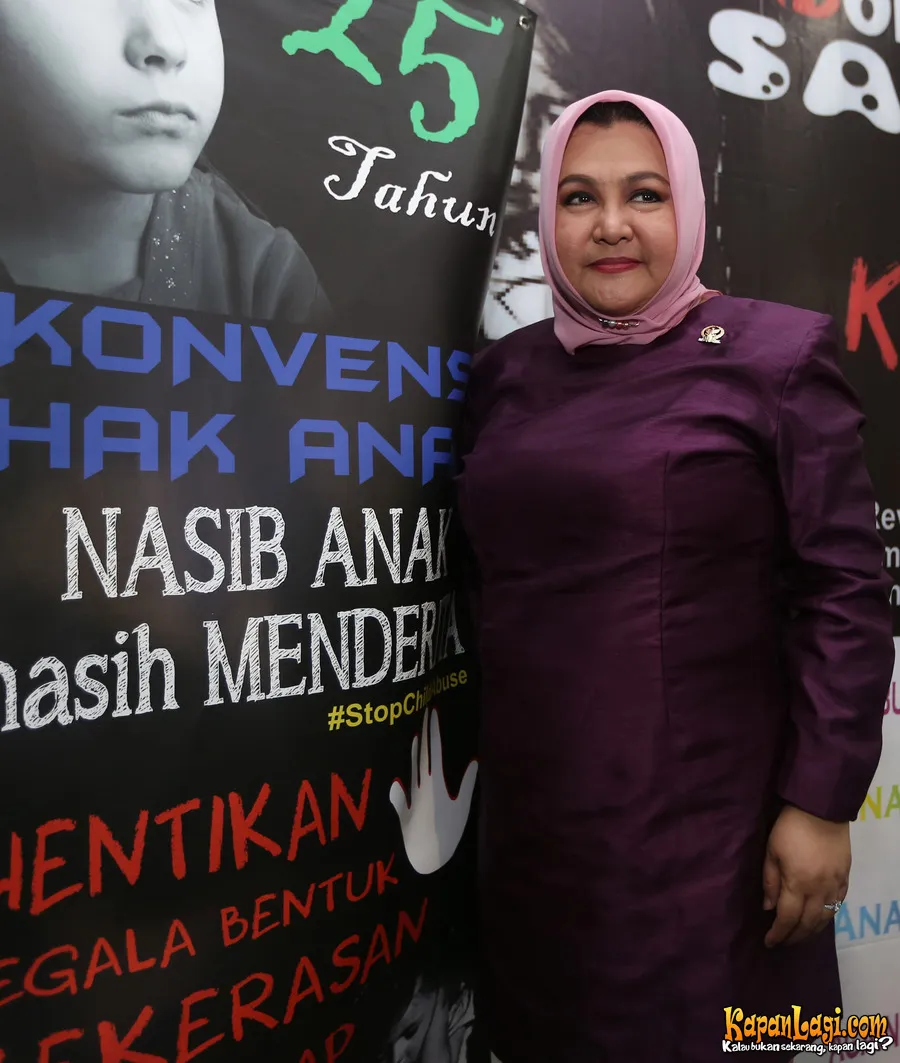 Emilia miris dengan masih banyaknya kekerasan terhadap anak, apalagi yang terjadi pada Angeline. ©KapanLagi.com®/Budy Santoso