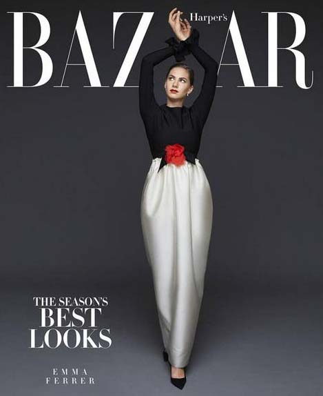 Emma Ferrer menjadi model majalah Harper's Bazaar / ©harpersbazaar - Michael Avedon
