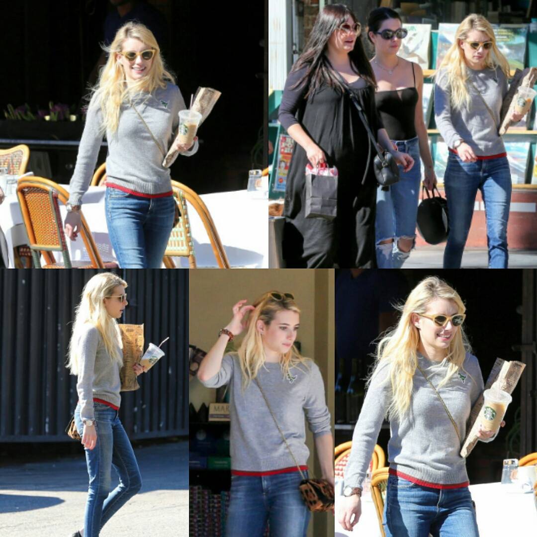 Tanpa make up, Emma Roberts melenggang pede di jalanan Los Angeles © instagram.com/emma.rroberts