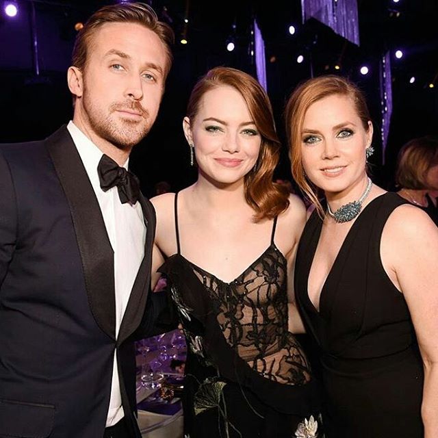 Meski menang, Emma Stone tetap tak lupa memberikan selamat pada lawan aktingnya di 'LA LA LAND', Ryan Gosling © instagram.com/raulssaraiva