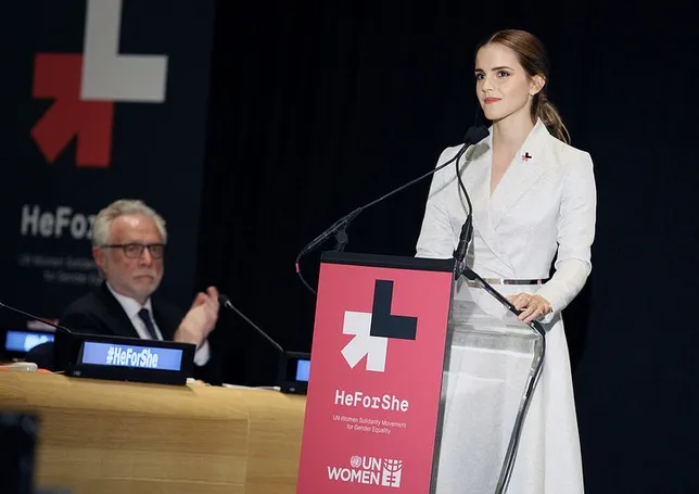 Emma saat berpidato di depan ratusan dewan PBB @ UN Women