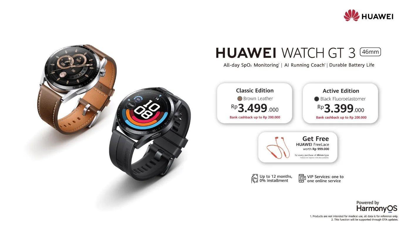 dengan HUAWEI WATCH GT 3 46mm
