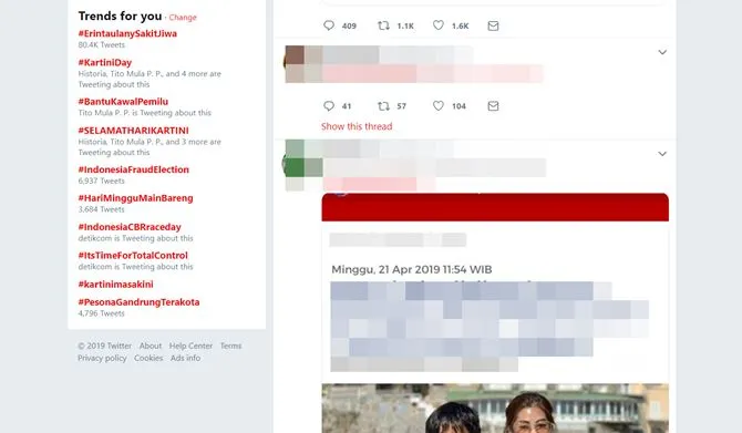 Trending topic (credit: Twitter.com)