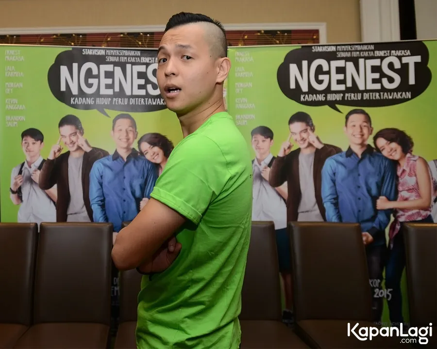 Anak punya bakat komedi, Ernest langsung ajak main film/©KapanLagi.com®/Bambang E Ros