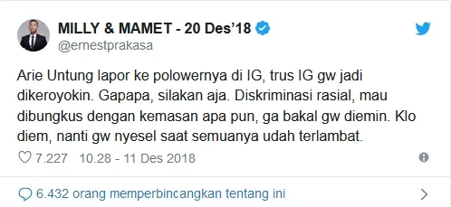 © Twitter/ernestprakasa