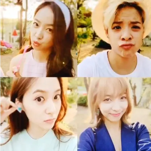fx ketika syuting iklan es krim tanpa kehadiran Sulli © Instagram/llama_ajol