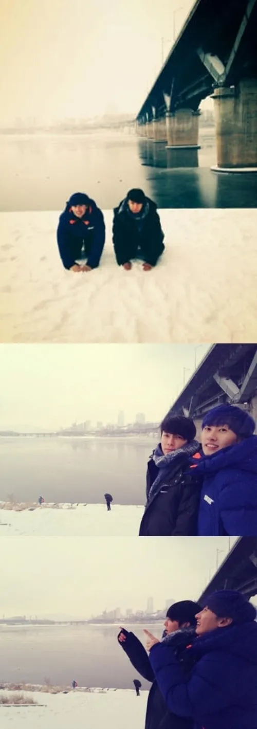 Eunhyuk dan Donghae rayakan tahun baru bersama ©Twitter Eunhyuk