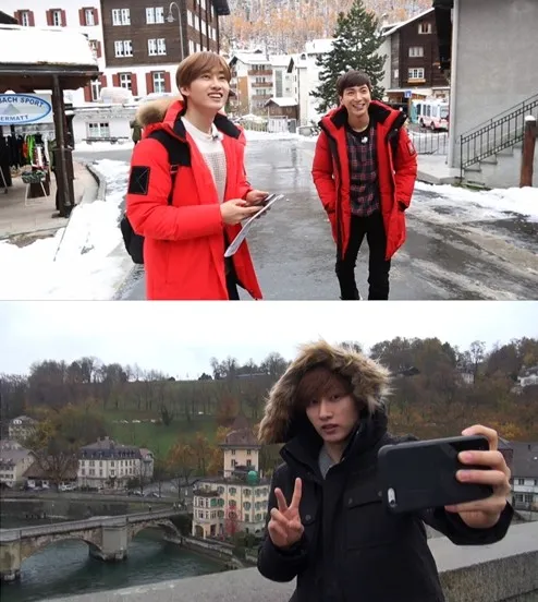 Member Super Junior syuting Wonderful Day di Swiss. ©allkpop
