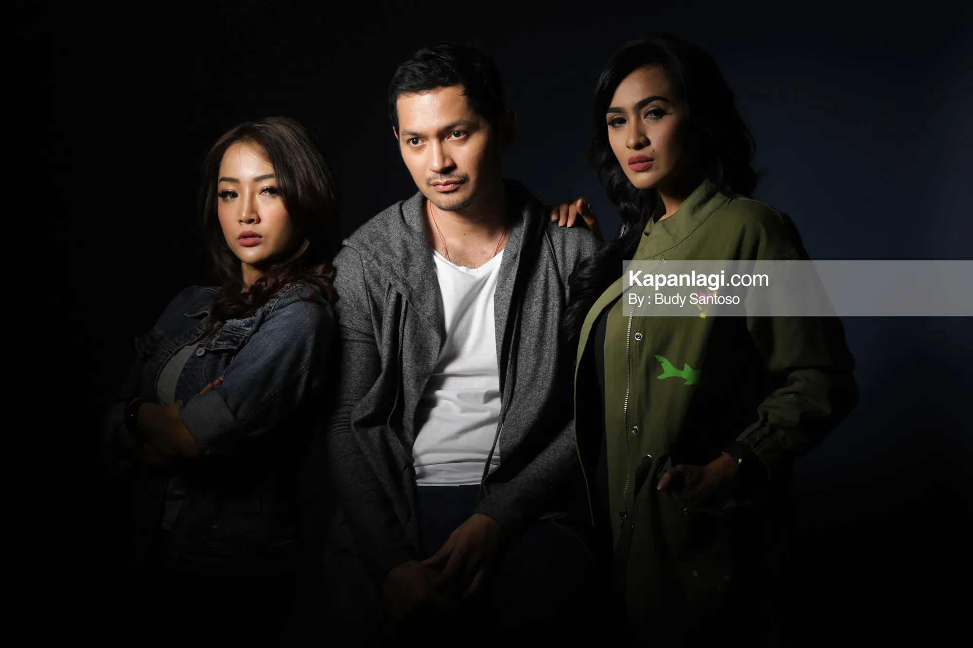 Evan Sanders, Mega Carefansa dan Ratu Azalia © Kapanlagi/Budy Santoso