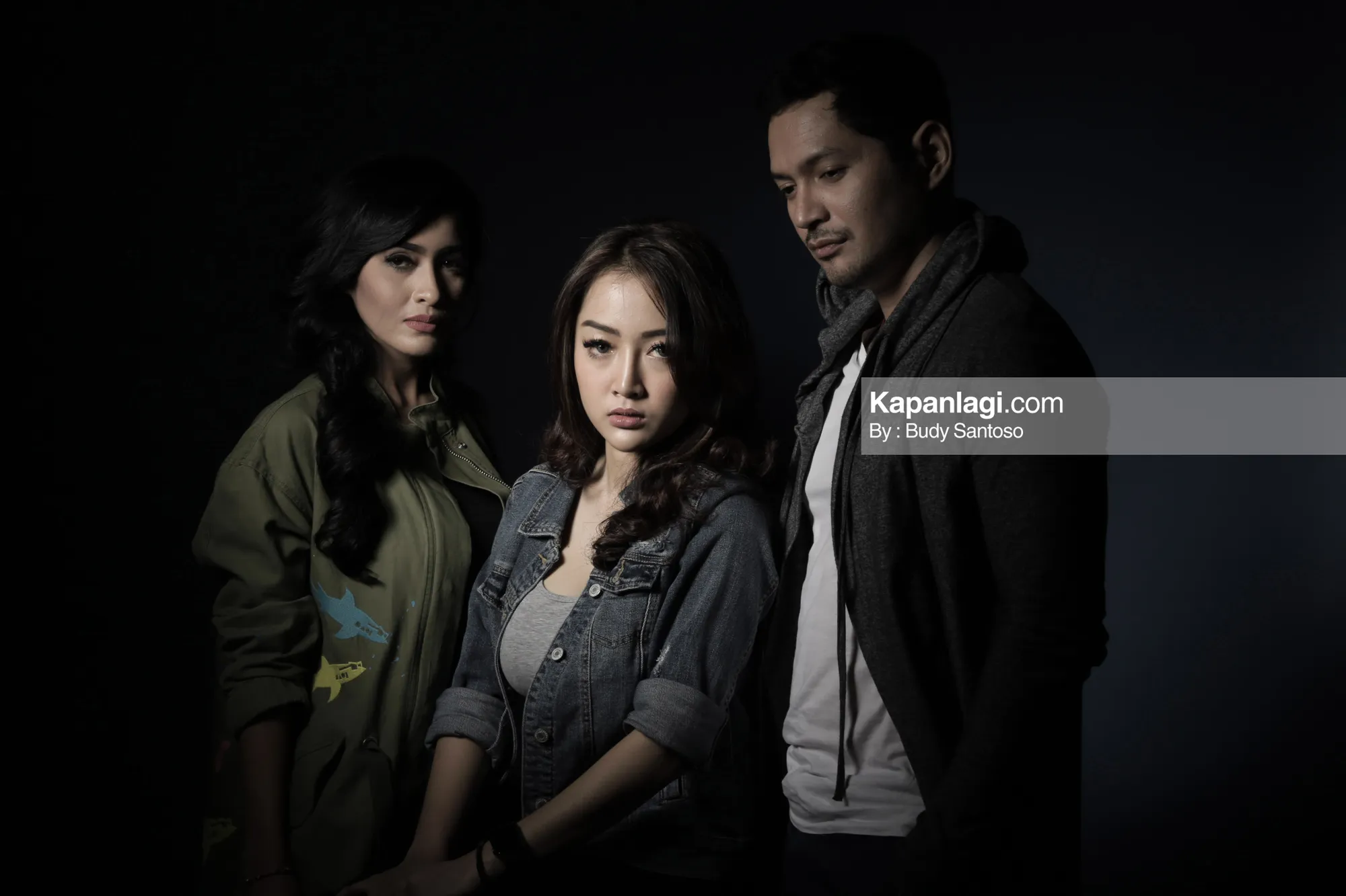 Evan Sanders, Mega Carefansa dan Ratu Azalia © Kapanlagi/Budy Santoso