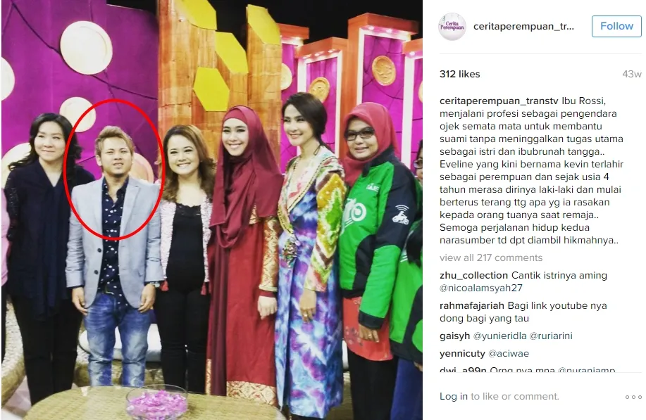 Evelyn jadi narasumber program Cerita Perempuan. ©instagram.com/ceritaperempuan_transtv