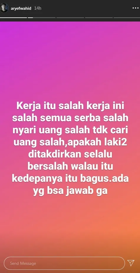 Pekerjaan Arif Bermasalah?