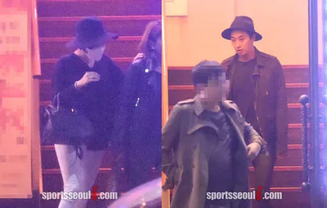 Ga In dan Joo Ji Hoon saat ketahuan kencan @sportseouli.com