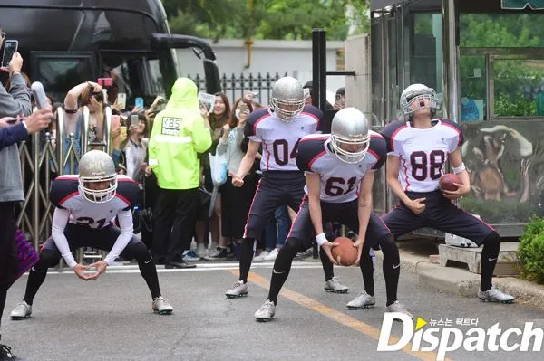 Barisan F4 EXO sudah berbaris rapi. ©dispatch.co.kr