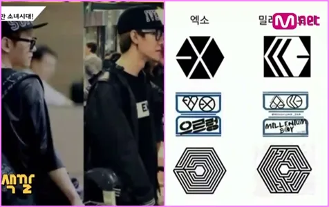 Member EXO-T menirukan style Baekhyun - Logo EXO-T yang sangat mirip dengan EXO @allkpop.com