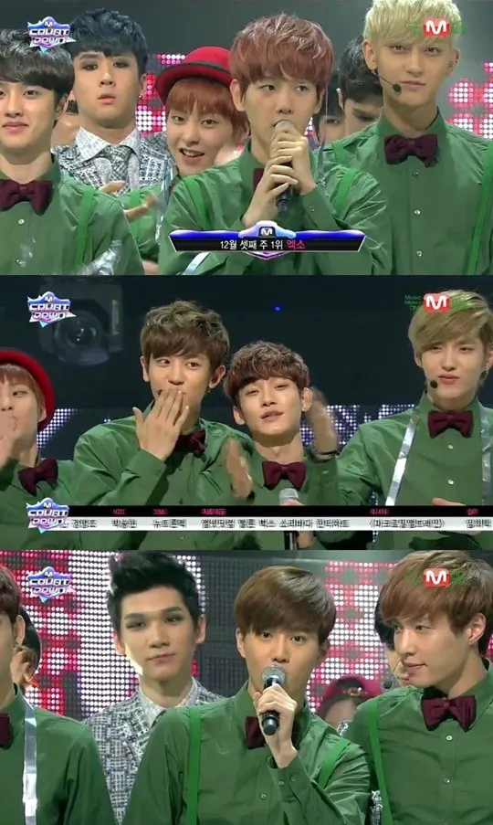 EXO berhasil menang M! Countdown. ©allkpop.com