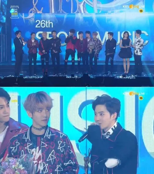 EXO dan daesang keempat mereka di SMA © Istimewa