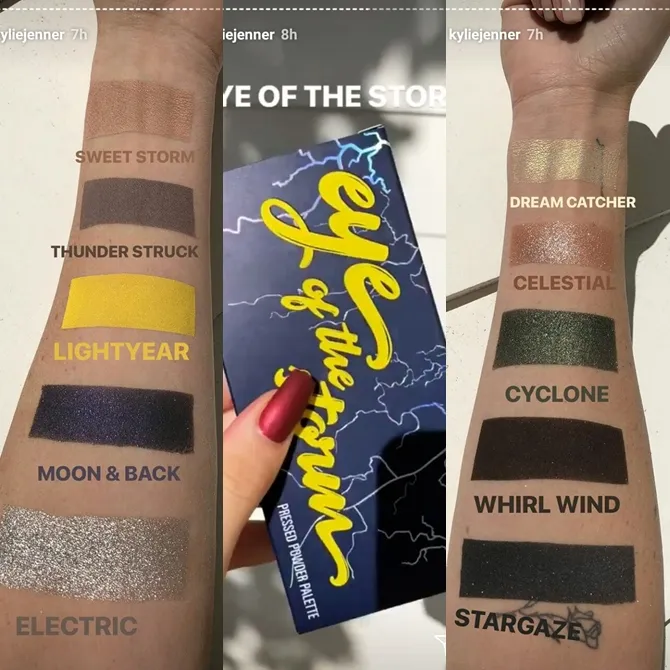 Palet eyeshadow Eyes of The Storm. (credit: instagram.com/kyliejenner)