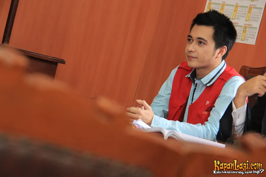 Eza Gionino dalam sidang lanjutan Rabu (1/5)