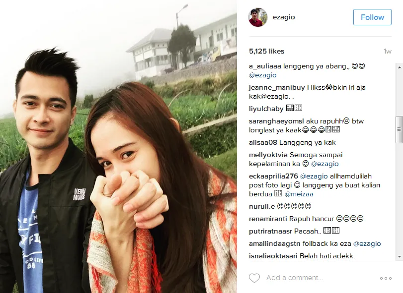Eza punya pacar baru! © Instagram/ezagio