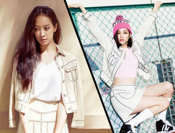 Victoria dan Kiko Mizuhara dalam pakaian yang sama. ©marie claire & vogue girl