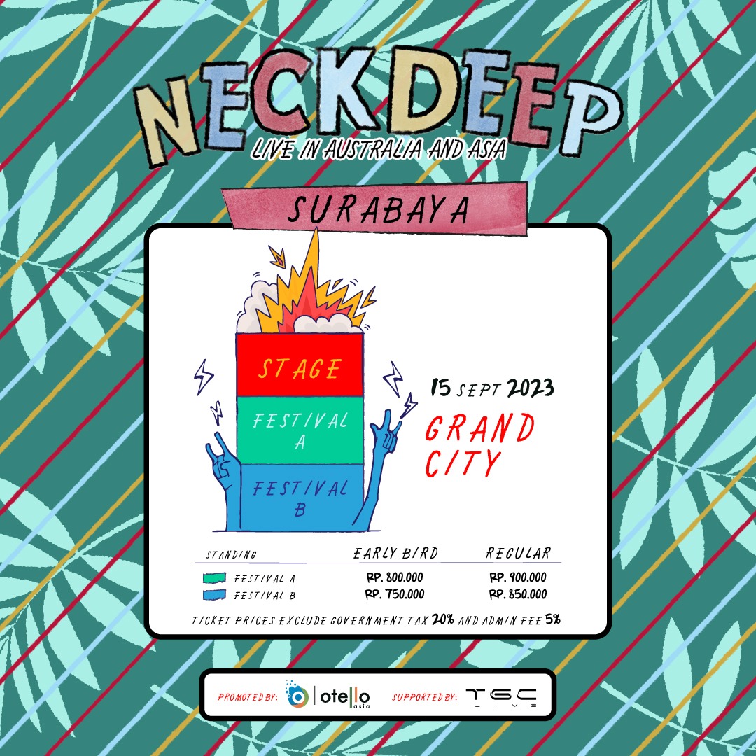 NECK DEEP Concert Ticket Prices in Surabaya / Credit Photo: KapanLagi.com/Nuzulur Rakhmah