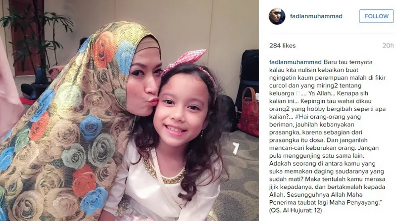 Fadlan klarifikasi soal unggahan sebelumnya © Instagram.com/fadlanmuhammad
