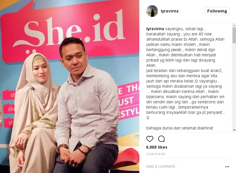 Lyra posting foto berdua bareng Fadlan © instagram.com/lyravirna