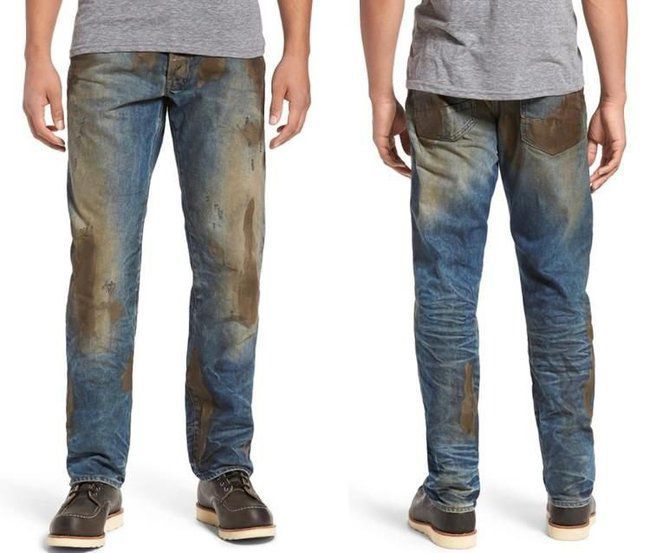 Jeans baru Nordstorm memiliki model dengan lumpur palsu, kira-kira ada yang ingin beli tidak ya? © Nordstorm