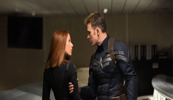 Black Widow dalam film Captain America: Winter Soldier. (Marvel)