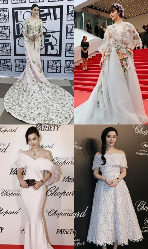 Dress mewah memukau Fan Bingbing selama hadiri Cannes Film Festival 2015. ©istimewa