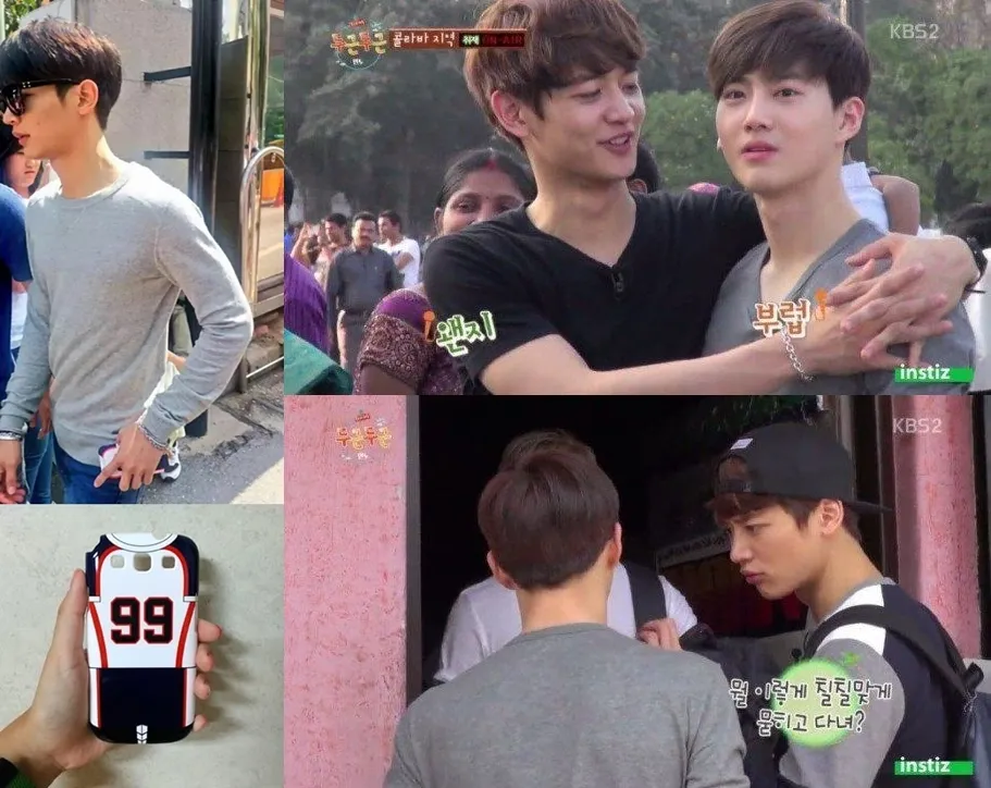 Kedekatan Minho SHINee pada Suho sampai diduga netizen bagaikan penggemar. ©koreaboo.com
