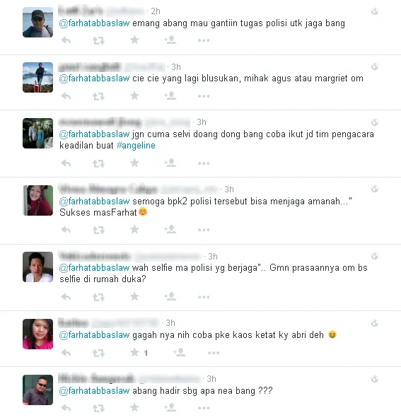 Komentar netizen mengenai tweet Farhat / © Twitter