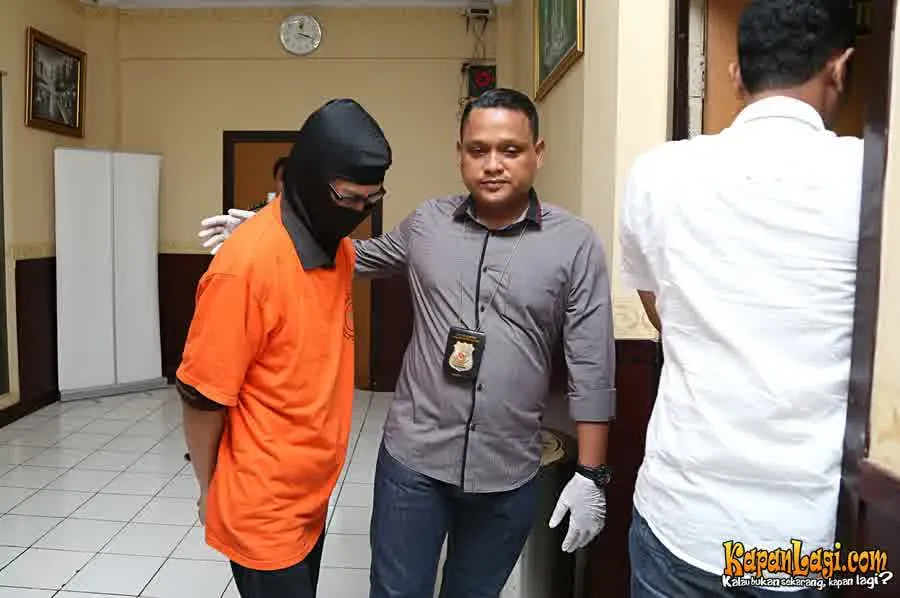Fariz RM kala ditangkap narkoba ©Agus Apriyanto