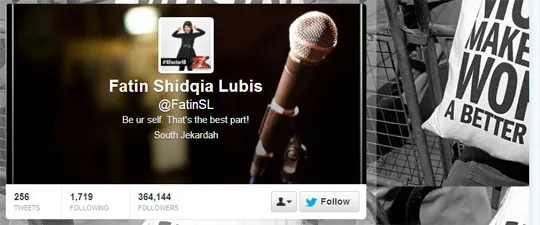 Akun asli milik Fatin