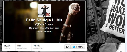 Akun kloningan Fatin