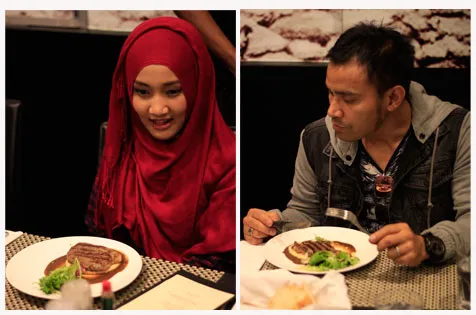 Menu lezat makan siang @foto: KapanLagi.com®/Adhib Mujaddid