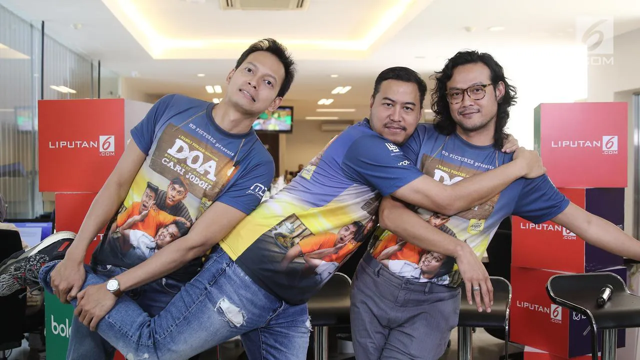 Fedi Nuril, Pandji Pragiwaksono dan Dwi Sasono © Liputan6.com/Herman Zakharia