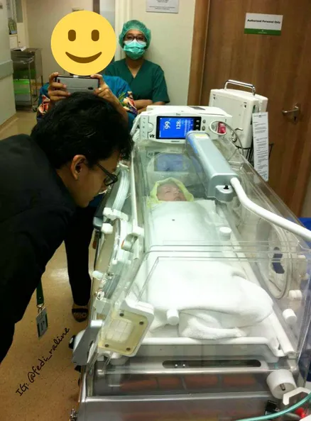 Buah hati pertama Fedi Nuril lahir dengan jenis kelamin laki-laki © Instagram.com/fedi_raline